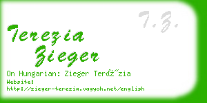 terezia zieger business card